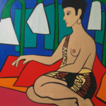 Schilderij, Maya Wildevuur (1944-2023), Kim